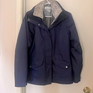 Columbia Interchange 2 in 1 Coat Size: Medium Jacket - Blue & Grey